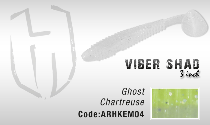 Herakles Viber Shad 3,8" colore GHOST CHARTREUSE - Clicca l'immagine per chiudere